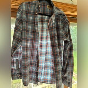 Foundry LT blue and orange dress shirt